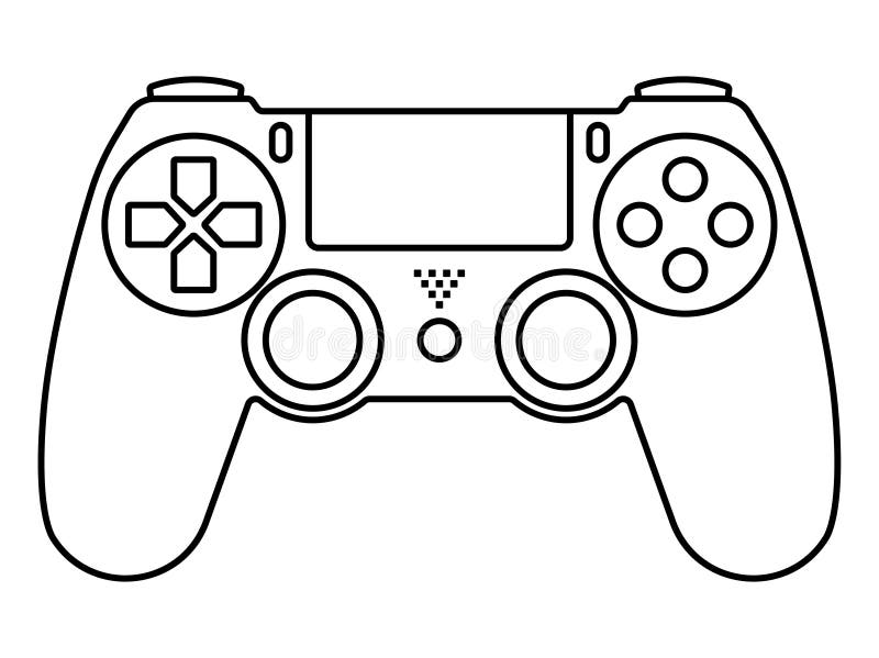 Foto De Stock Desenho Do Controlador De Vídeo Game