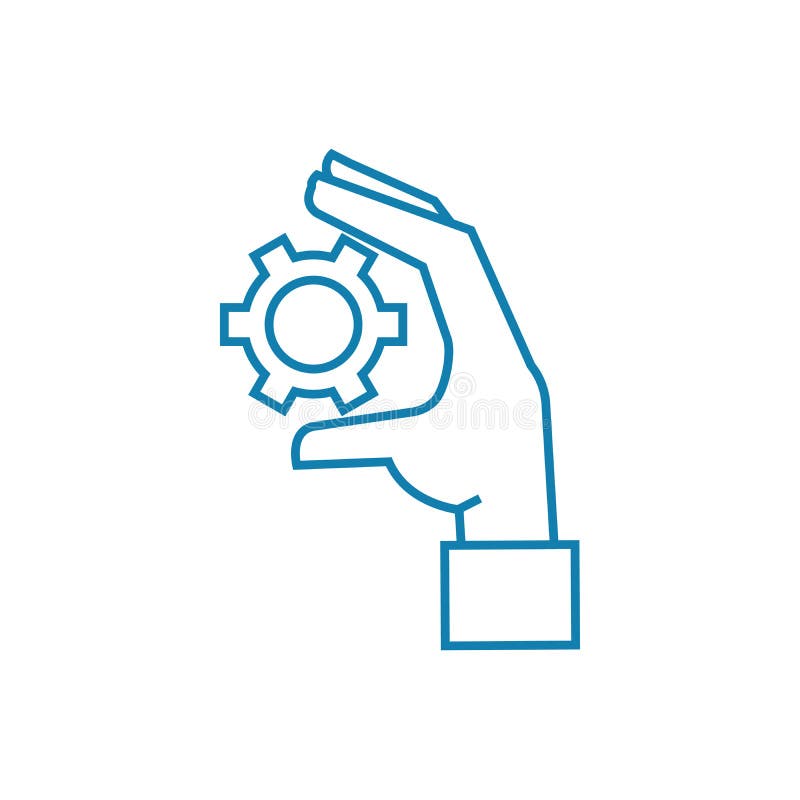 Controle over het concept van het situatie lineaire pictogram Controle over het vectorteken van de situatielijn, symbool, illustr royalty-vrije illustratie Controle over het concept van het situatie lineaire pictogram Controle over het vectorteken van de situatielijn, symbool, illustr royalty-vrije illustratie