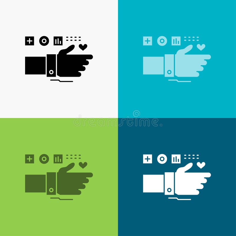 Controle, Technologie, Geschiktheid, Hart, Impulspictogram over Diverse Achtergrond glyph stijlontwerp, voor Web dat en app wordt royalty-vrije illustratie Controle, Technologie, Geschiktheid, Hart, Impulspictogram over Diverse Achtergrond glyph stijlontwerp, voor Web dat en app wordt royalty-vrije illustratie