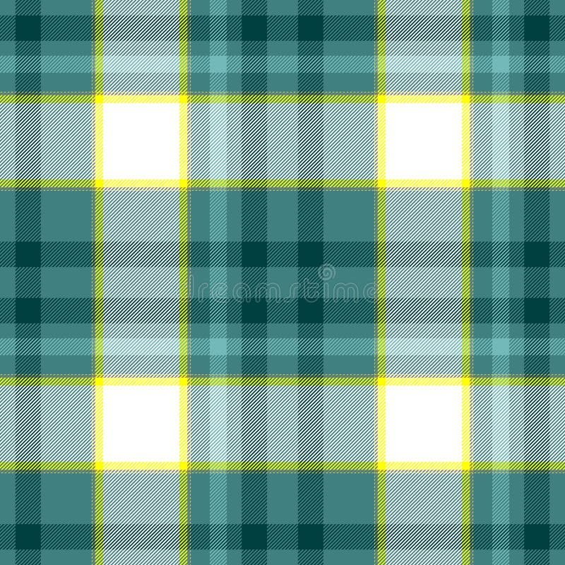 Controlli il fondo senza cuciture di struttura del modello del tessuto del plaid di tartan - verde, blu, giallo ed il bianco colo illustrazione vettoriale Controlli il fondo senza cuciture di struttura del modello del tessuto del plaid di tartan - verde, blu, giallo ed il bianco colo illustrazione vettoriale