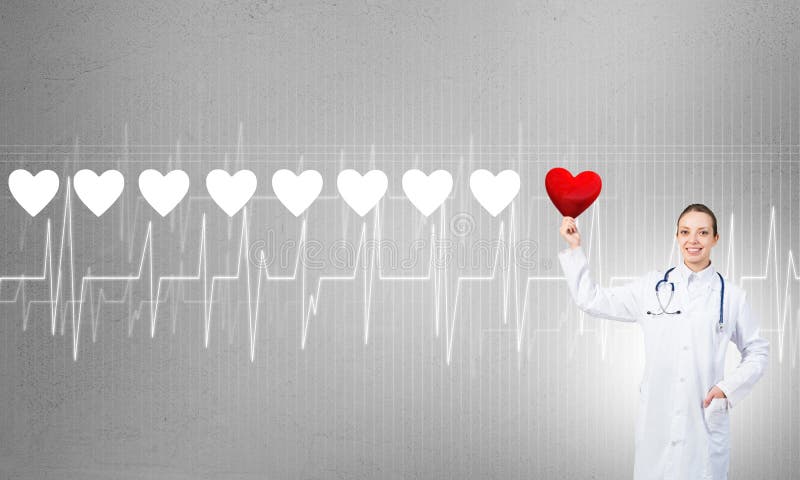 Controlli il vostro cuore immagine stock