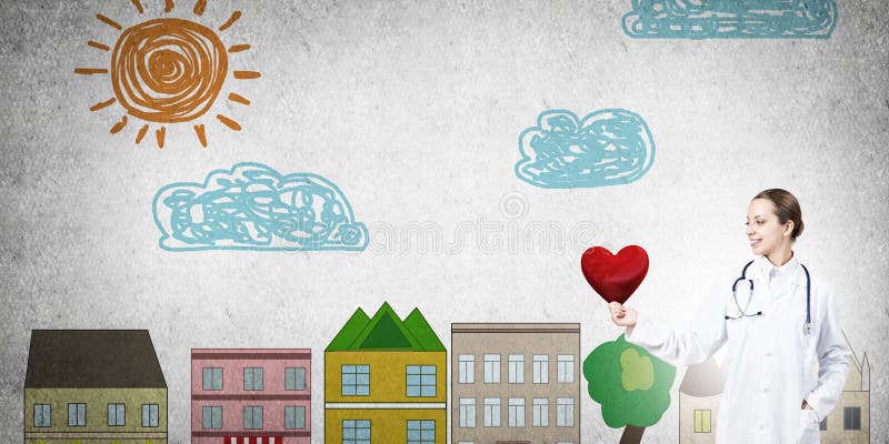 Controlli la vostra salute del cuore illustrazione di stock