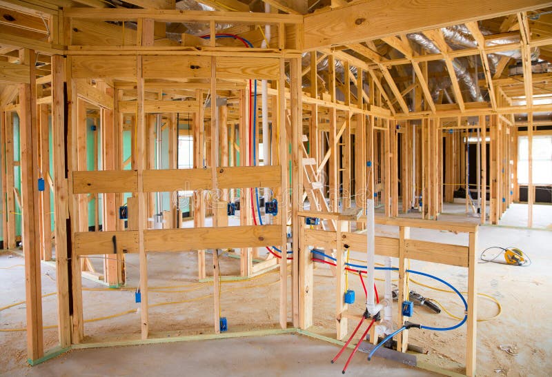 Contruction de madera residencial americano de la casa