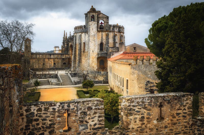 The convent of christ, ancient templar stronghold and monastery in Tomar, Portugal