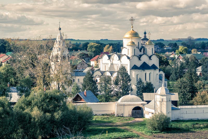 Convento dell'intercessione in Suzdal', Russia immagini stock libere da diritti Convento dell'intercessione in Suzdal', Russia immagini stock libere da diritti