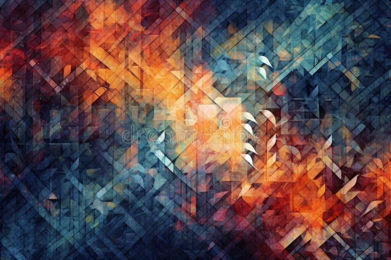 Convergence of abstract patterns and textures, reminiscent of an ever-changing kaleidoscope of visual delights vector illustration