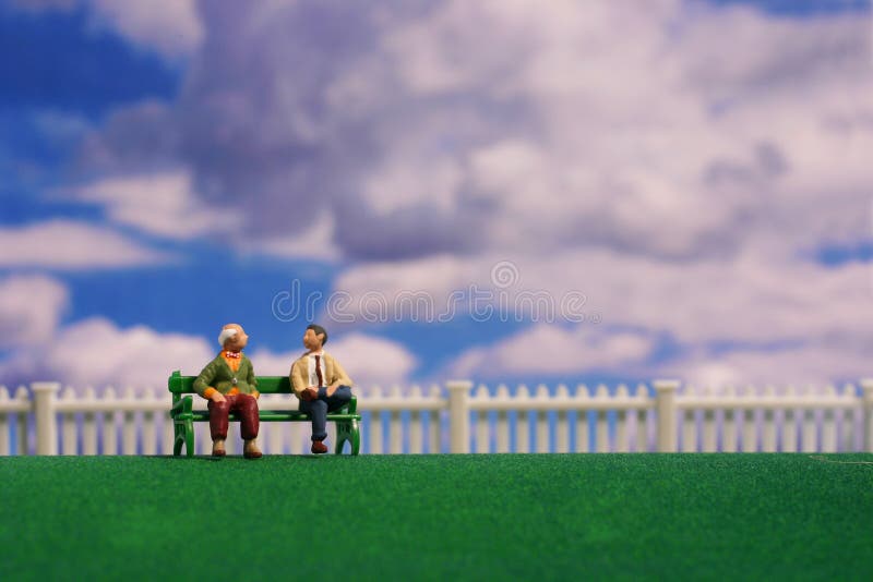 Conversation paisible photos libres de droits Conversation paisible photos libres de droits