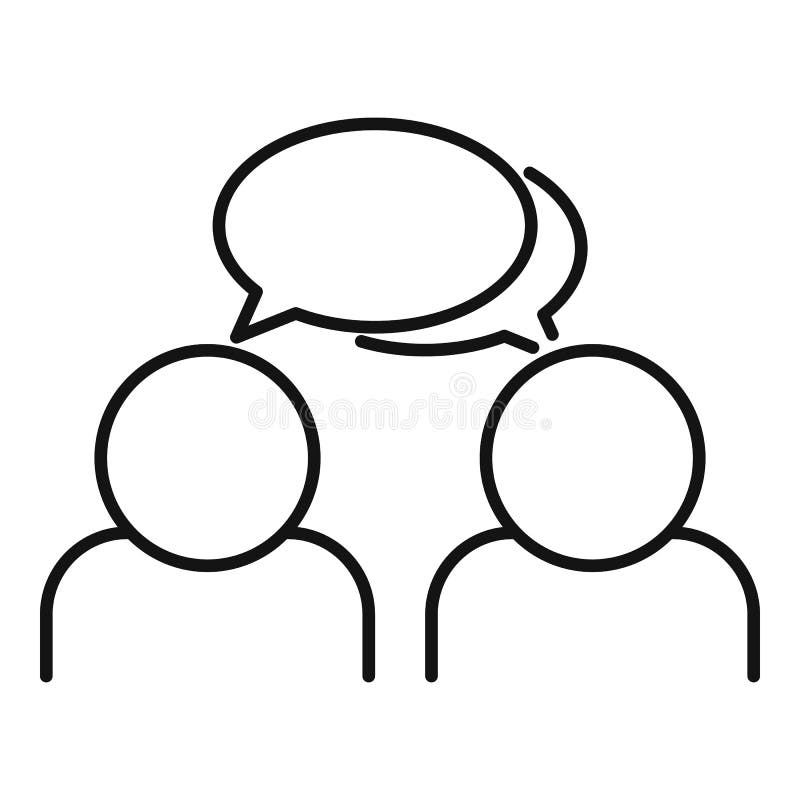 Conversation Clipart Black And White