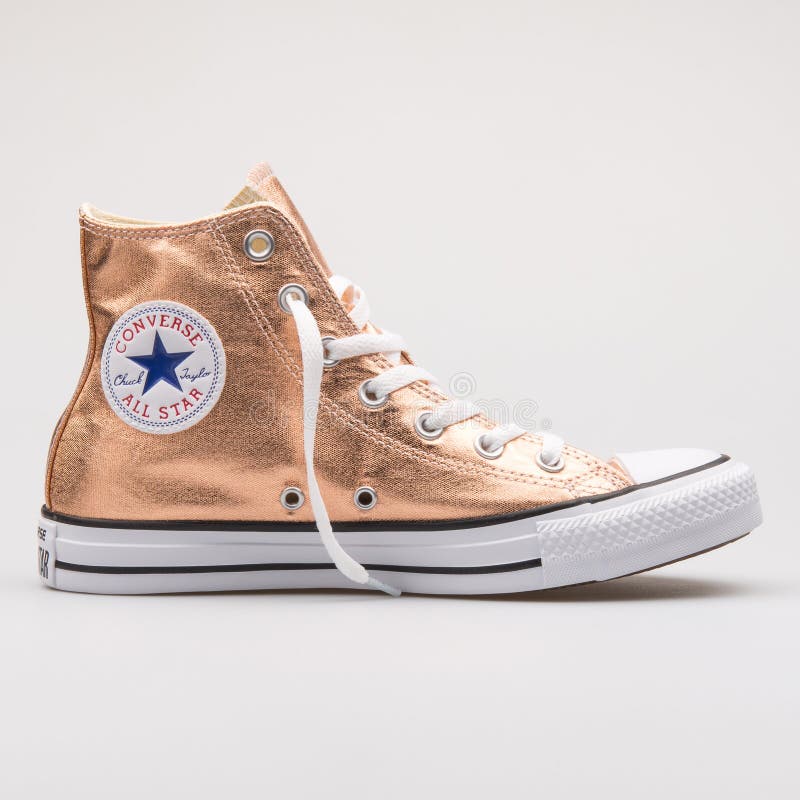 Converse Chuck Taylor All Star High Metallic Sun Sneaker Editorial Image -  Image of exercise, shoes: 146851410