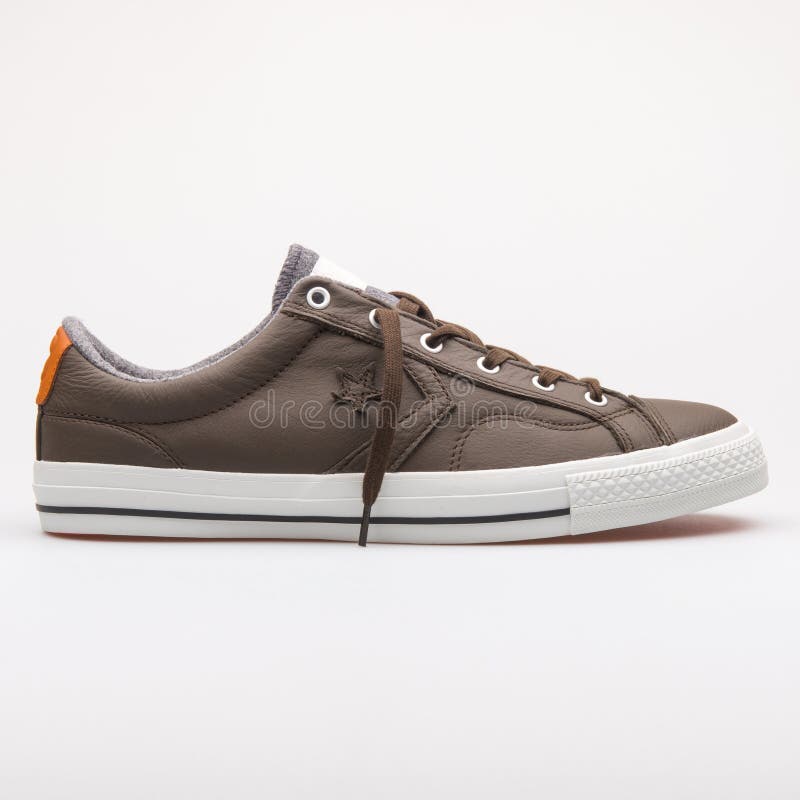converse leather ox brown