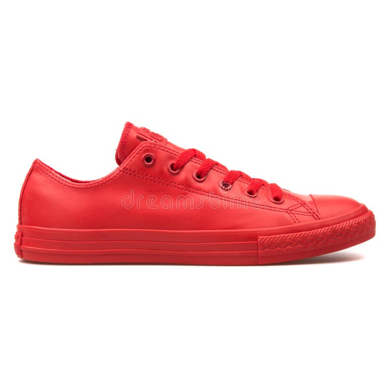 all red converse