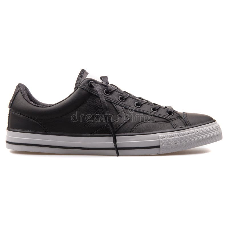 converse star player black leather