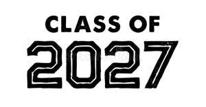 Class Of 2027 Vector T Shirt Design Class Graduate Stock Vector 