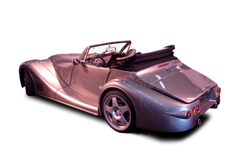 Convertibile - lusso d'argento immagine stock libera da diritti Convertibile - lusso d'argento immagine stock libera da diritti