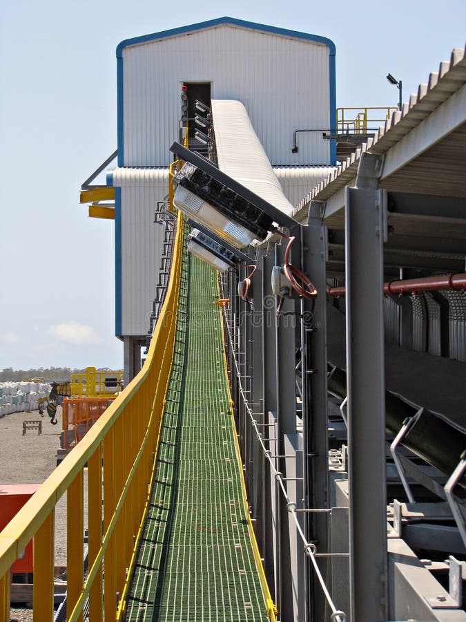 Walkway And A Conveyor Belt Stock Image Image of elevated