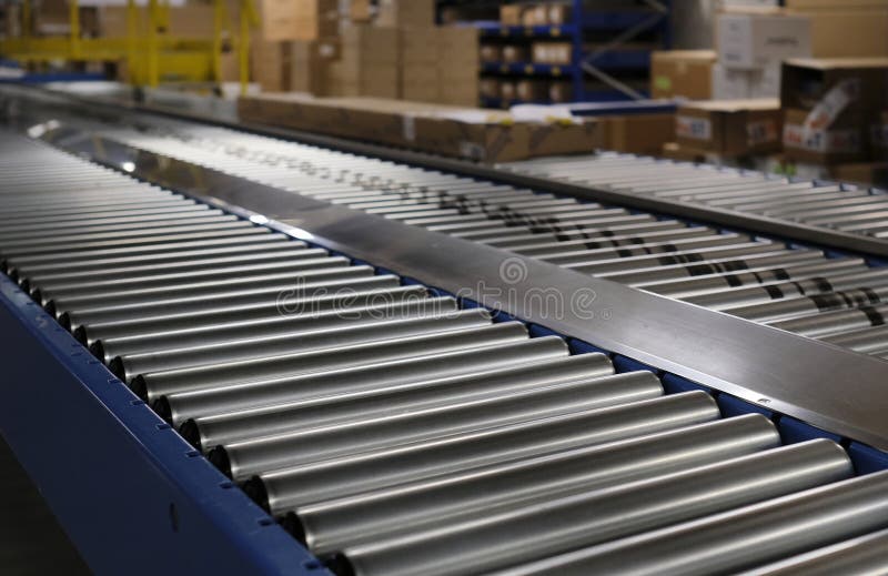 Conveyor Belt Inside a Manufacturing Site Stock Photo Image of modern