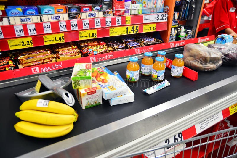 Conveyor Belt At The Market, Checkout Editorial Stock Photo - Image: 37420358