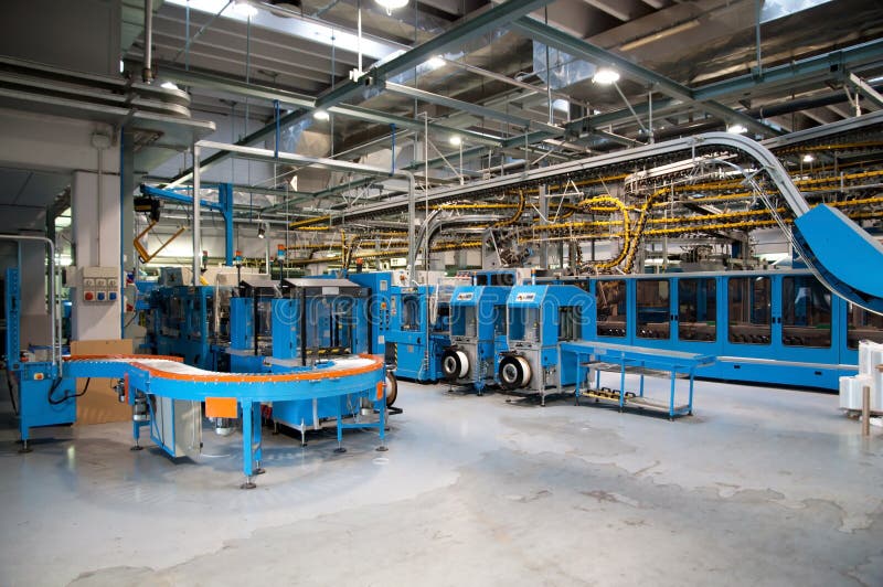 Conveyor belt for newspapers. Conveyor belt system for conveys daily newspapers in a major newspaper printing press royalty free stock photography Conveyor belt for newspapers. Conveyor belt system for conveys daily newspapers in a major newspaper printing press royalty free stock photography