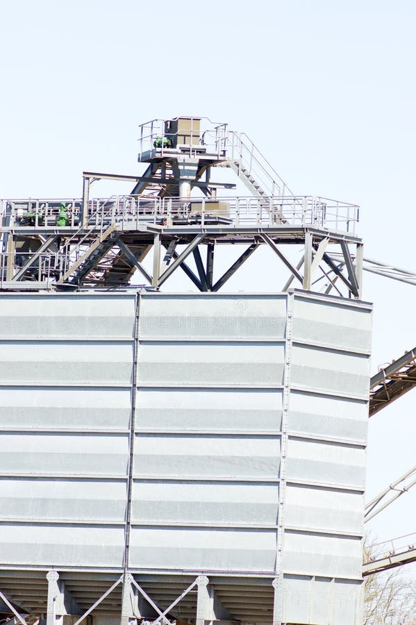 Conveyor Belt of a Sand Extraction Installation Stock Photo Image of