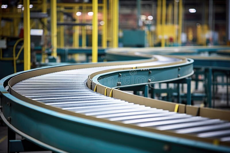 Conveyor Belt in a Warehouse Stock Image Image of warehouse, industry