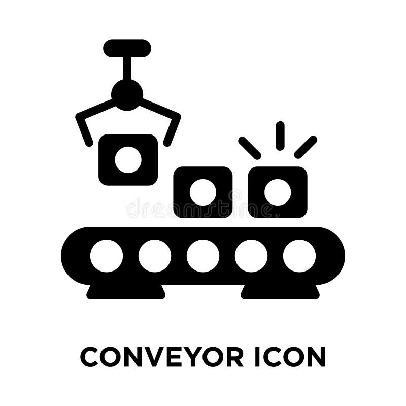 Conveyor Concept Vector Linear Icon Isolated on Transparent Back Stock