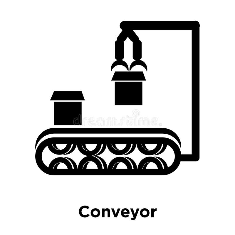 Conveyor Concept Vector Linear Icon Isolated on Transparent Back Stock