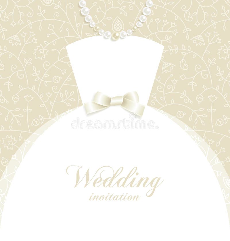 Convite de casamento ilustração stock