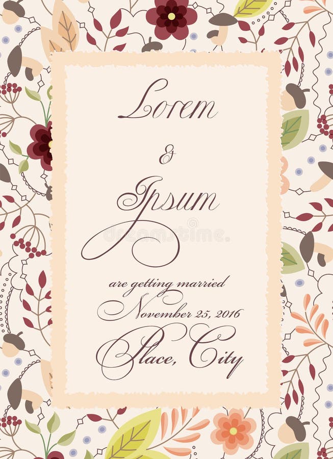 Download Convite Do Casamento Do Vintage Com A Bandeira De Papel Rasgada Ilustração Stock - Ilustração de decorativo, projeto: 80102304