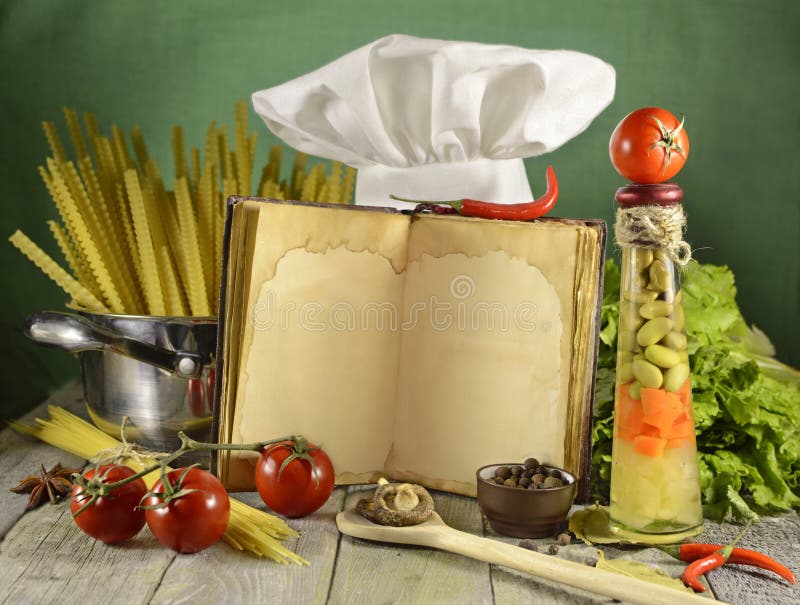 Cook book with toque