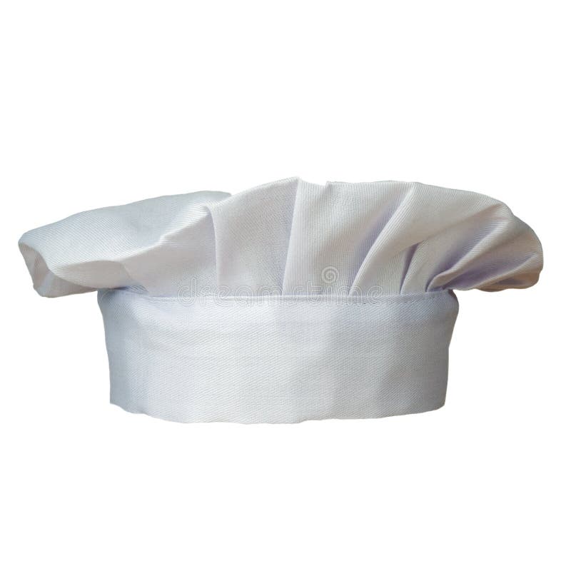 Cook hat isolated on white royalty free stock image
