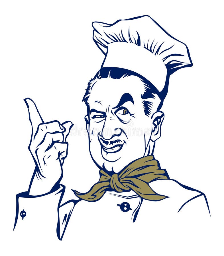 Cartoon Chef/ai stock vector. Illustration of gesture - 5197391