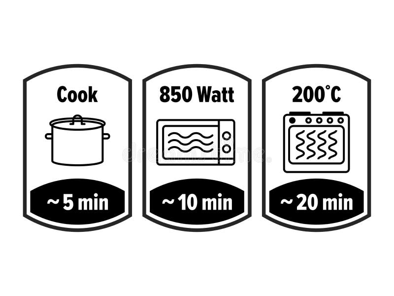 Cook minut wektoru ikona minuty gotuje w wrzącym rondlu, mikrofala wacie i piekarnik kuchenki temperaturze, jedzenie kucharz ilustracji Cook minut wektoru ikona minuty gotuje w wrzącym rondlu, mikrofala wacie i piekarnik kuchenki temperaturze, jedzenie kucharz ilustracji