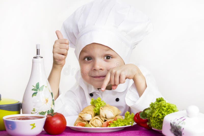 Cook prepares food stock photo. Image of white, apron - 79872562