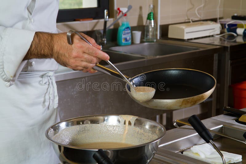 Cook of a restaurant royalty free stock photo