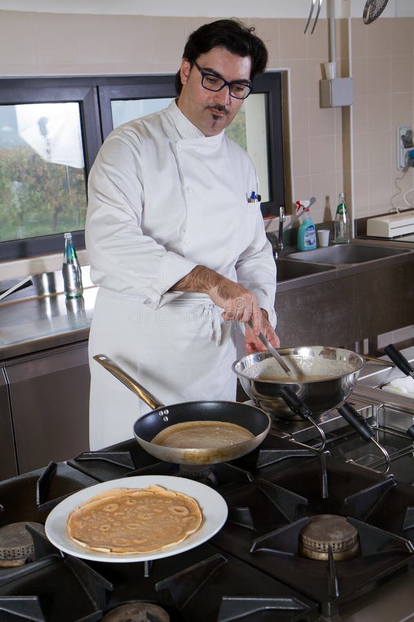 Cook of a restaurant stock photos