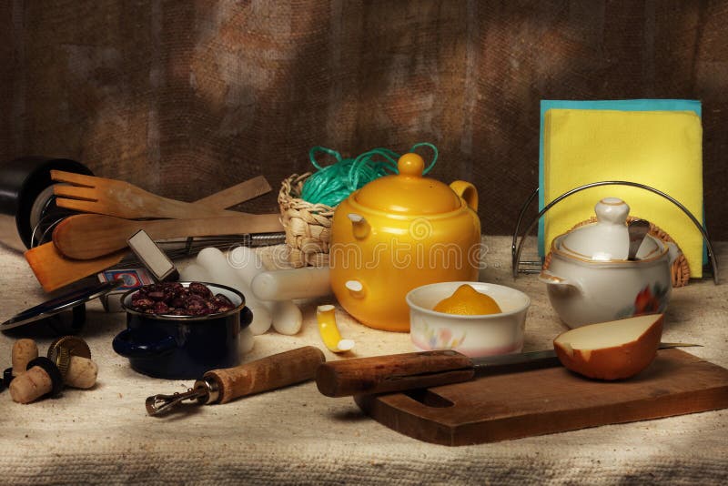 Cook-table stock image