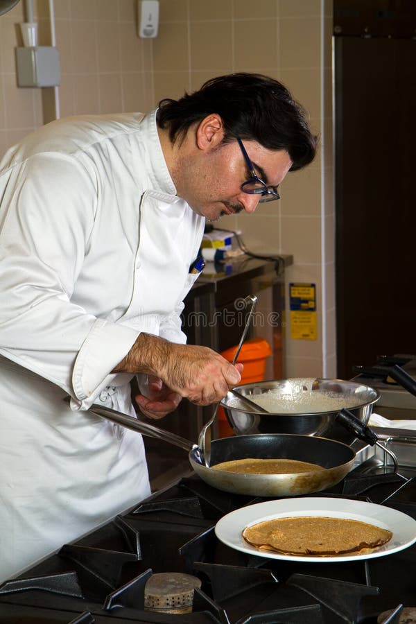 Cook at work royalty free stock image