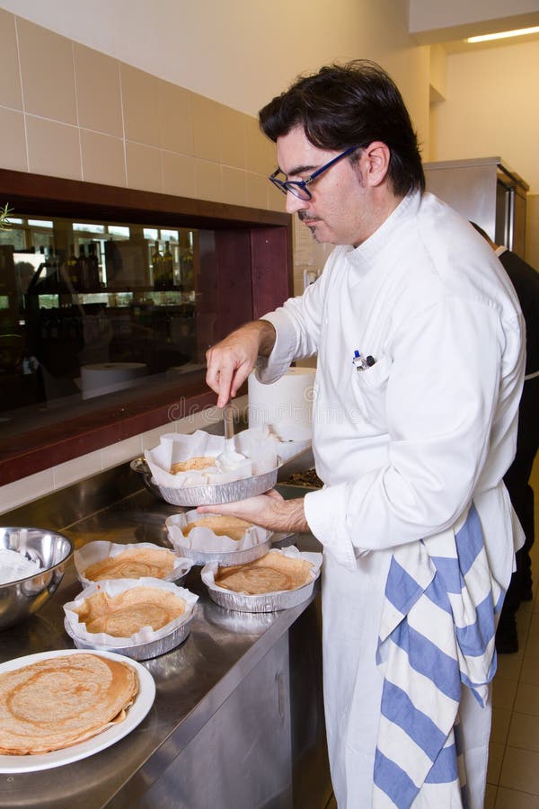 Cook at work royalty free stock image