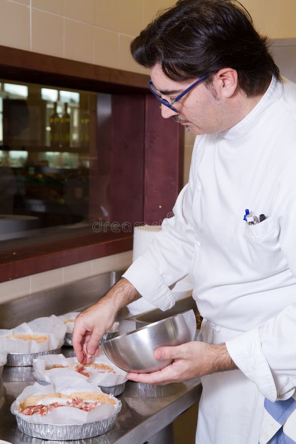 Cook at work royalty free stock photos