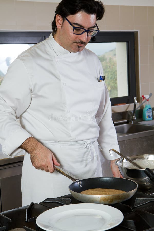 Cook at work royalty free stock photos