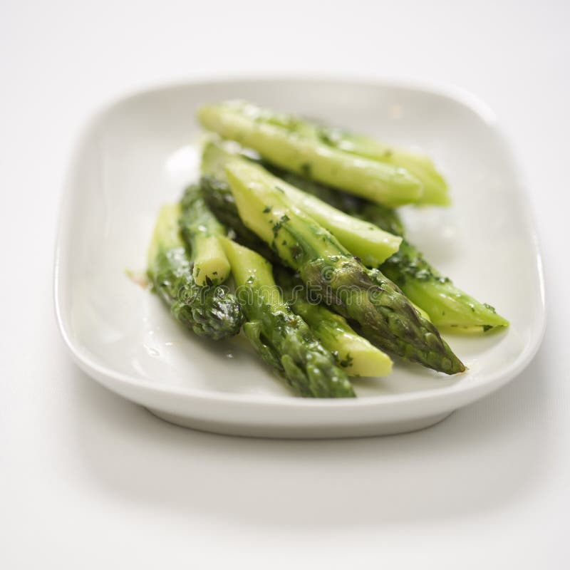 Cooked asparagus. stock image. Image of food, dish, nutrition 2432035