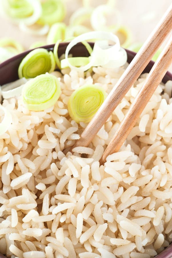 Cooked Brown Rice stock photo. Image of bowl, gluten 23292302