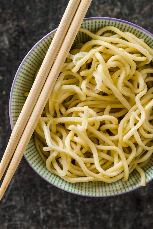 Cooked chinese noodles. stock photo. Image of noodle - 130762552