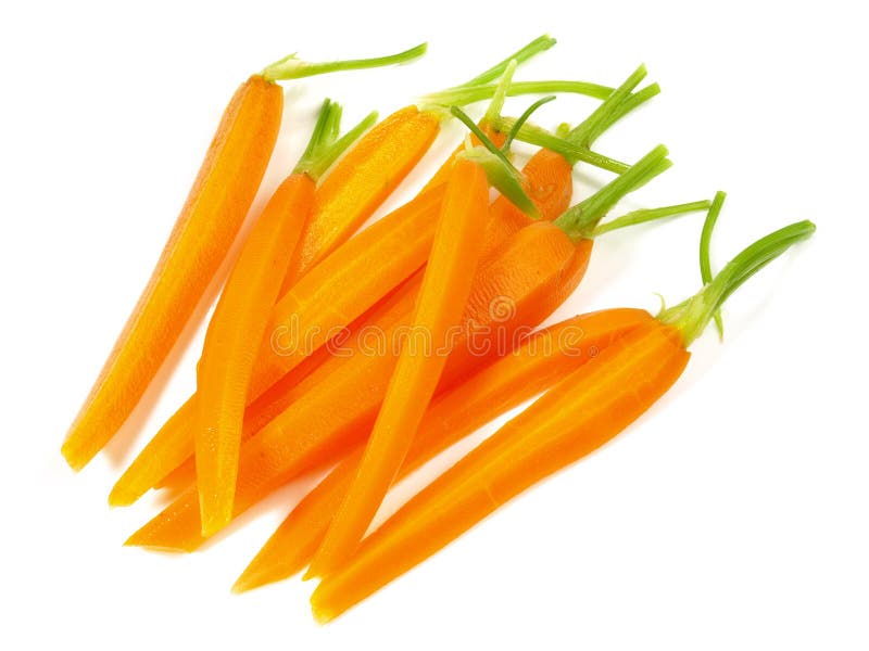 Cooked Fresh Carrots on White Background Isolated Stock Photo Image of bright, nature 232027646