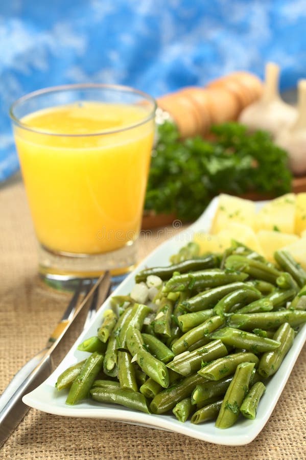 Cooked Green Beans stock image. Image of meal, dinner 19928209