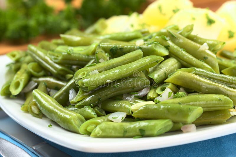 Cooked Green Beans with Potatoes