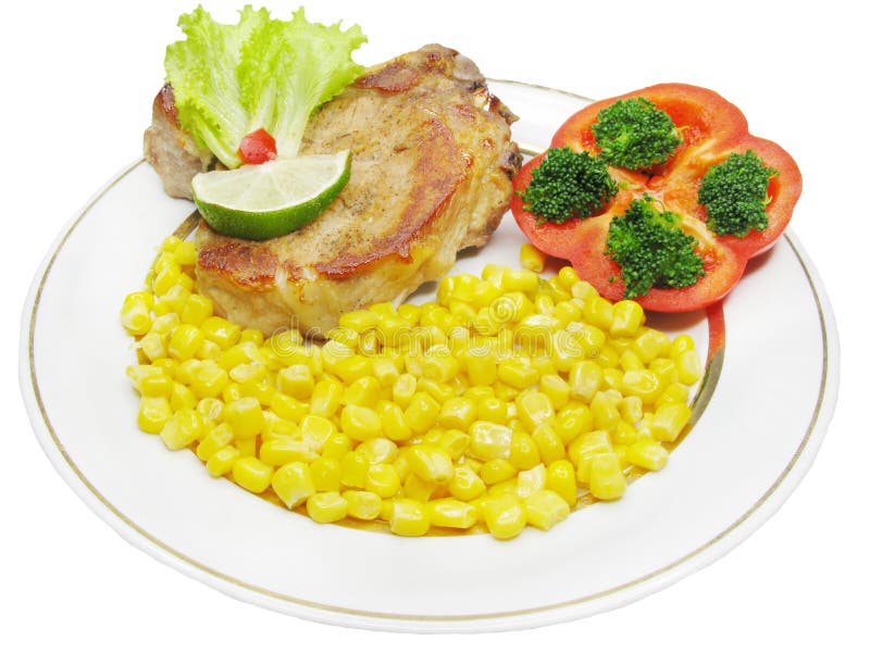 Cooked Meat with Vegetables Stock Image Image of lettuce, cabbage