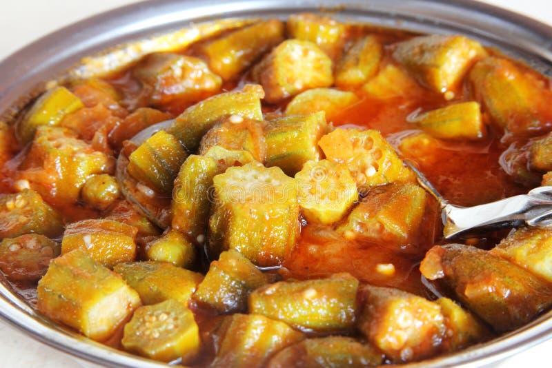 Cooked okra stock image. Image of agriculture, nutrition 73742769