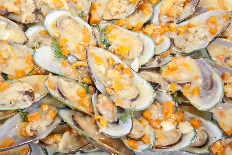 Cooked oysters stock photo. Image of mussels, delicacy 23791216
