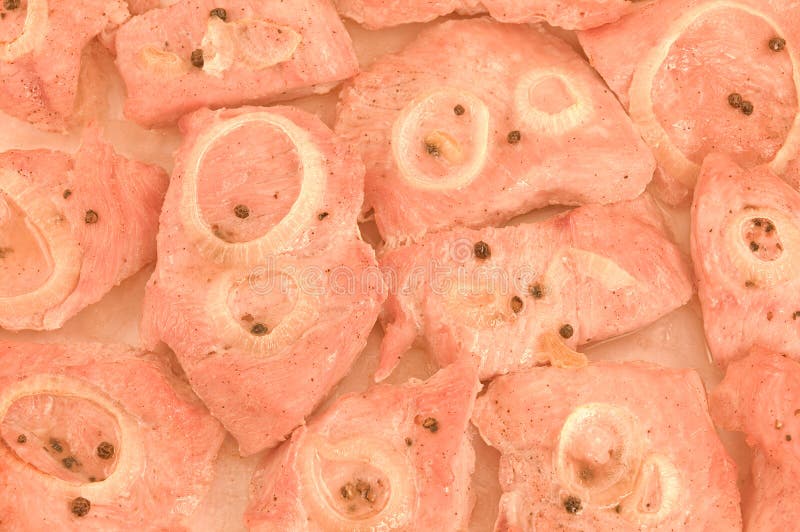 Cooked Pieces of Turkey Meat. Stock Photo Image of dinner, picnic